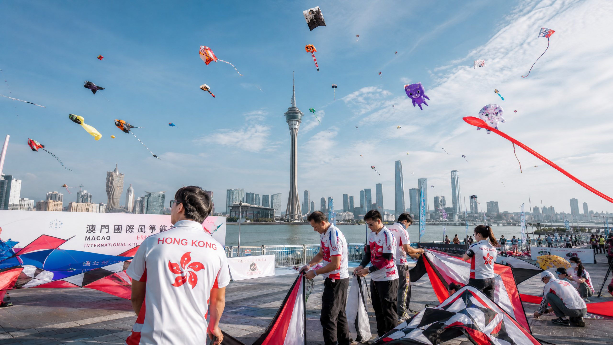香港隊備戰澳門國際風箏大賽