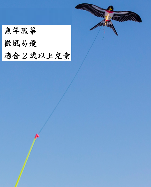 手持魚竿風箏 - 燕子