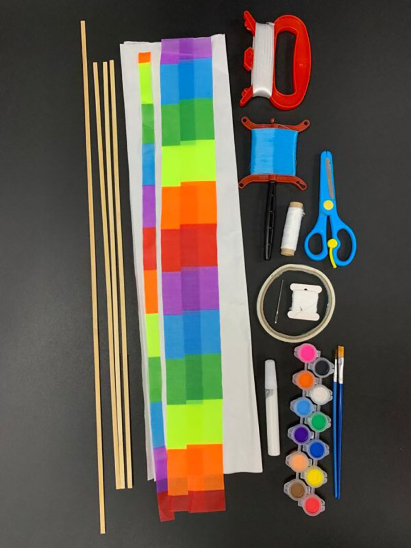 手工製作風箏 DIY 兒童風箏材料包 專用紙骨架配件做風箏的材料包 (** 歡迎查詢，大量另計)