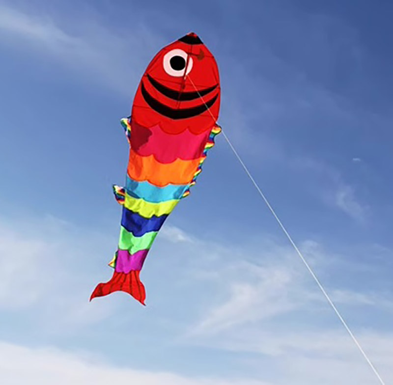 4米 彩魚 風箏 ～ 尺寸：400cm (W) x 1500cm (H)