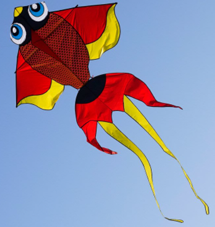 3.5米 特大金魚 風箏 ～ 尺寸：350cm (W) x 220cm (H) x 385cm (尾)